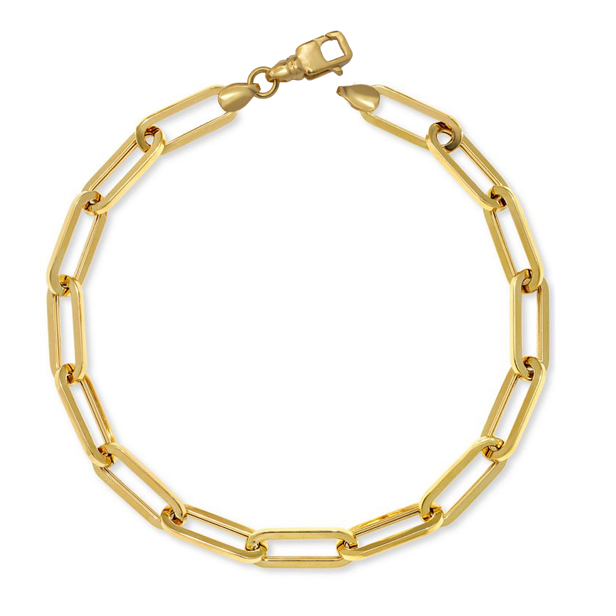 22kt gold Paper Clip Bracelet Raja Jewelers