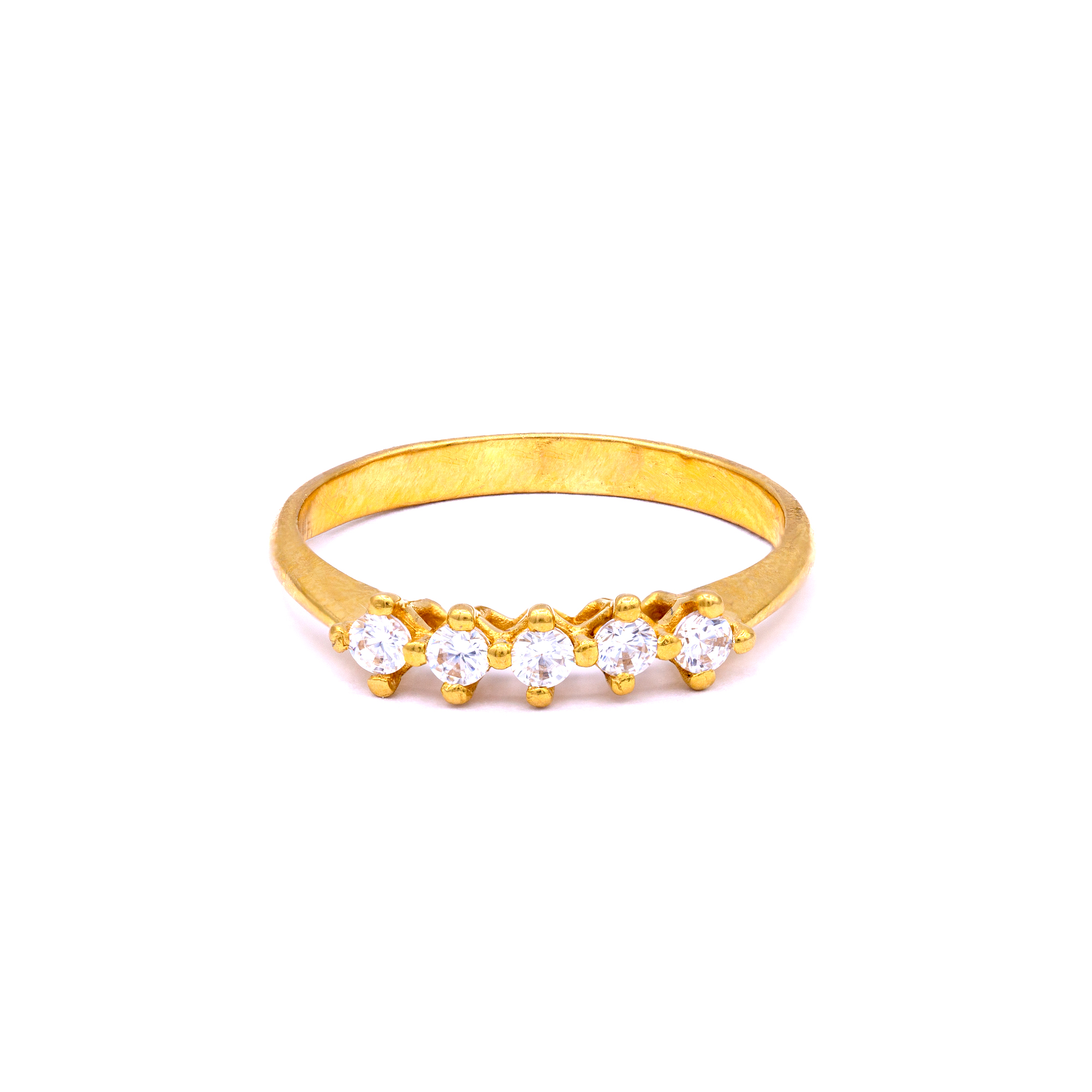 Regal Jewels gold ring with zircons – Raja Jewelers
